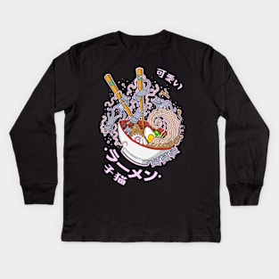 Ramen Cats Kids Long Sleeve T-Shirt